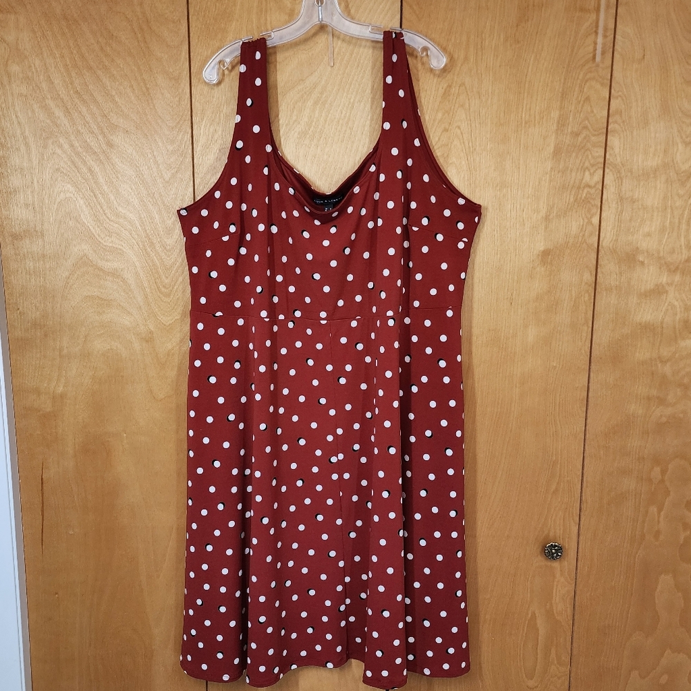 Love & legend sleeveless dress polkadot